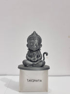 Cute Bal Hanuman Mini Murti | 3D Printed Mini Sculpture for Car Dashboard & Desk