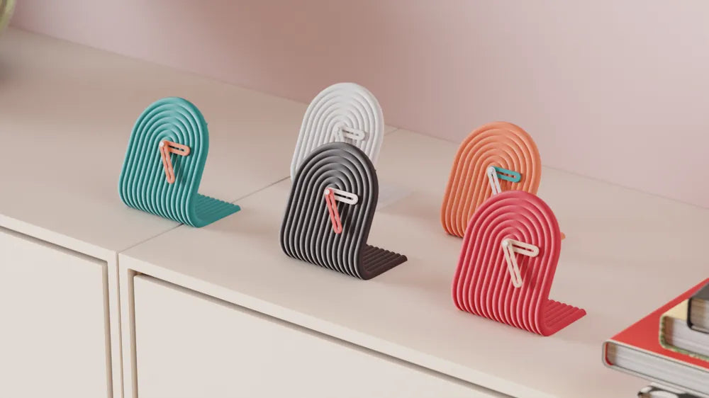 3D Printed Modern Modular Desk Clock | Bold Aesthetic Accent (Multiple Colors)