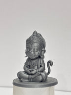 Cute Bal Hanuman Mini Murti | 3D Printed Mini Sculpture for Car Dashboard & Desk