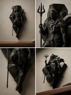Divine Mahadev Wall Mount 3D Statue | Premium Lord Shiva Sculpture