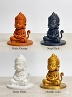 Cute Bal Hanuman Mini Murti | 3D Printed Mini Sculpture for Car Dashboard & Desk