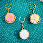 Clicky Fidget Cupcake & Donut Keychain Set (Pack of 2) + FREE Dumpling Momo Fidget Bag Tag