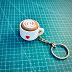 Latte Pop Fidget Clicker Keychain Set (Pack of 2) + FREE Beer Cat Fidget Bag Tag