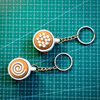 Latte Pop Fidget Clicker Keychain Set (Pack of 2) + FREE Beer Cat Fidget Bag Tag