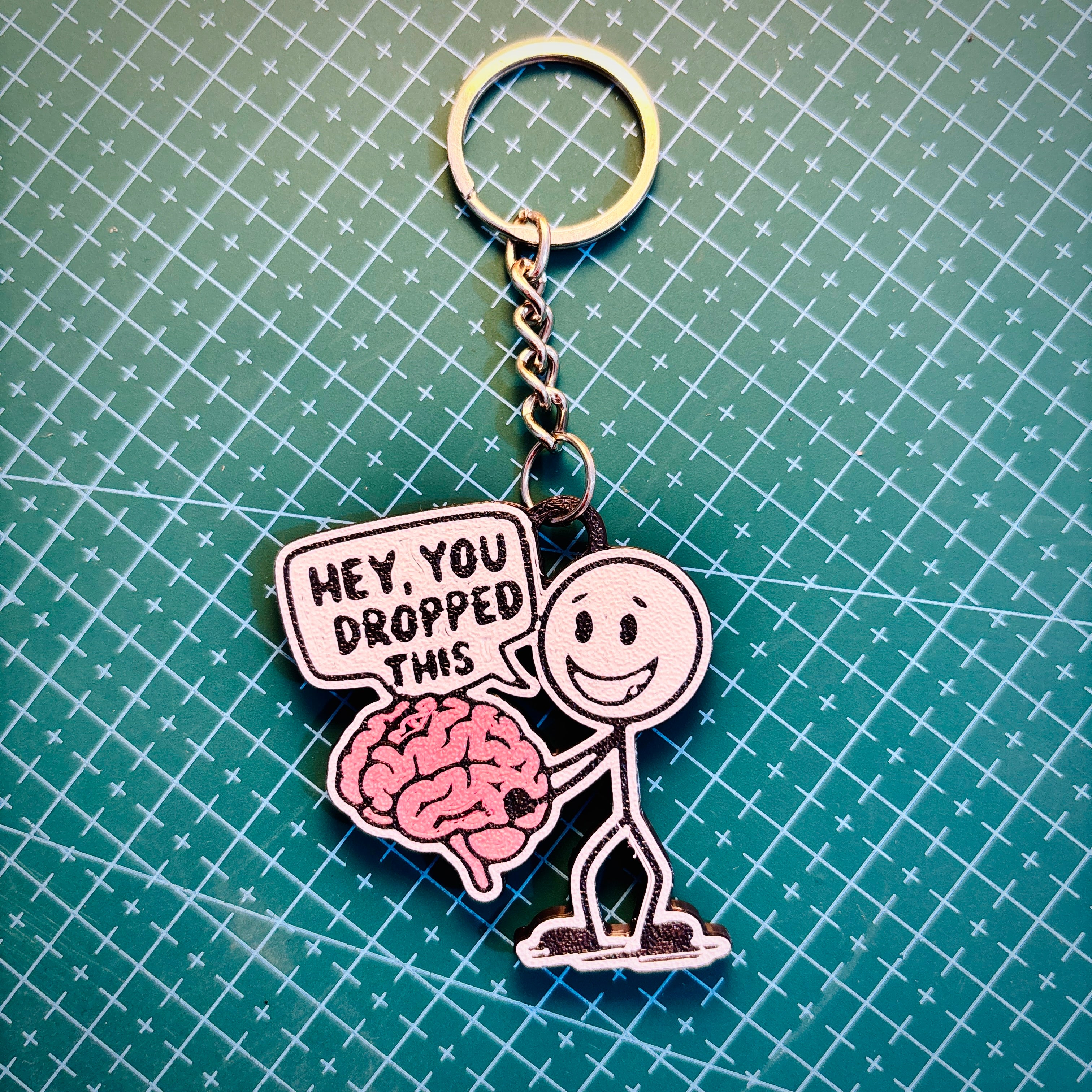Cute Aesthetic Meme Keychain Set (Pack of 3) + FREE Mini Pouch Bag | Bag Tag Set