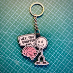 Cute Aesthetic Meme Keychain Set (Pack of 5) + FREE Mini Pouch Bag | Bag Tag Set