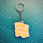 Cute Aesthetic Meme Keychain Set (Pack of 5) + FREE Mini Pouch Bag | Bag Tag Set
