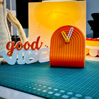 3D Printed Modern Modular Desk Clock | Bold Aesthetic Accent (Multiple Colors)