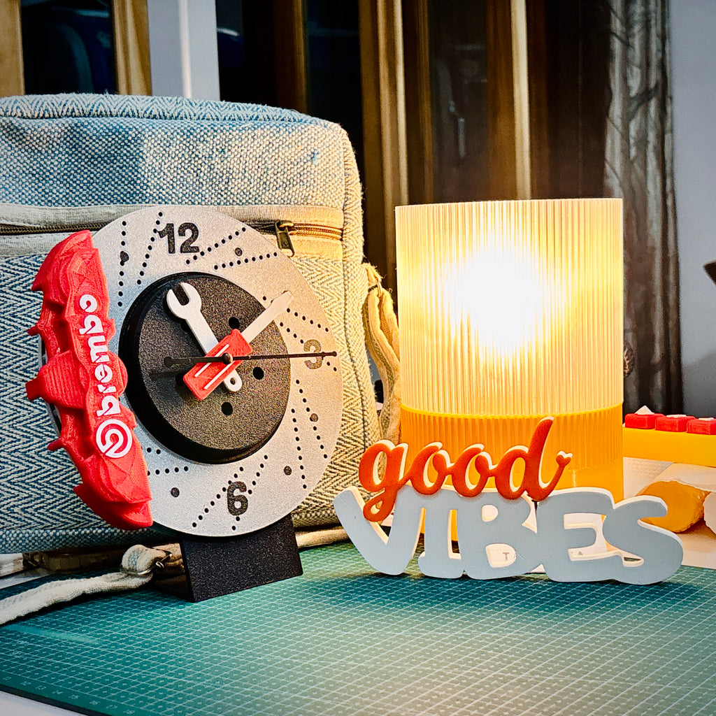 Brembo Inspired Disc Brake Clock | 3D Printed Desk & Wall Clock for Car Enthusiasts