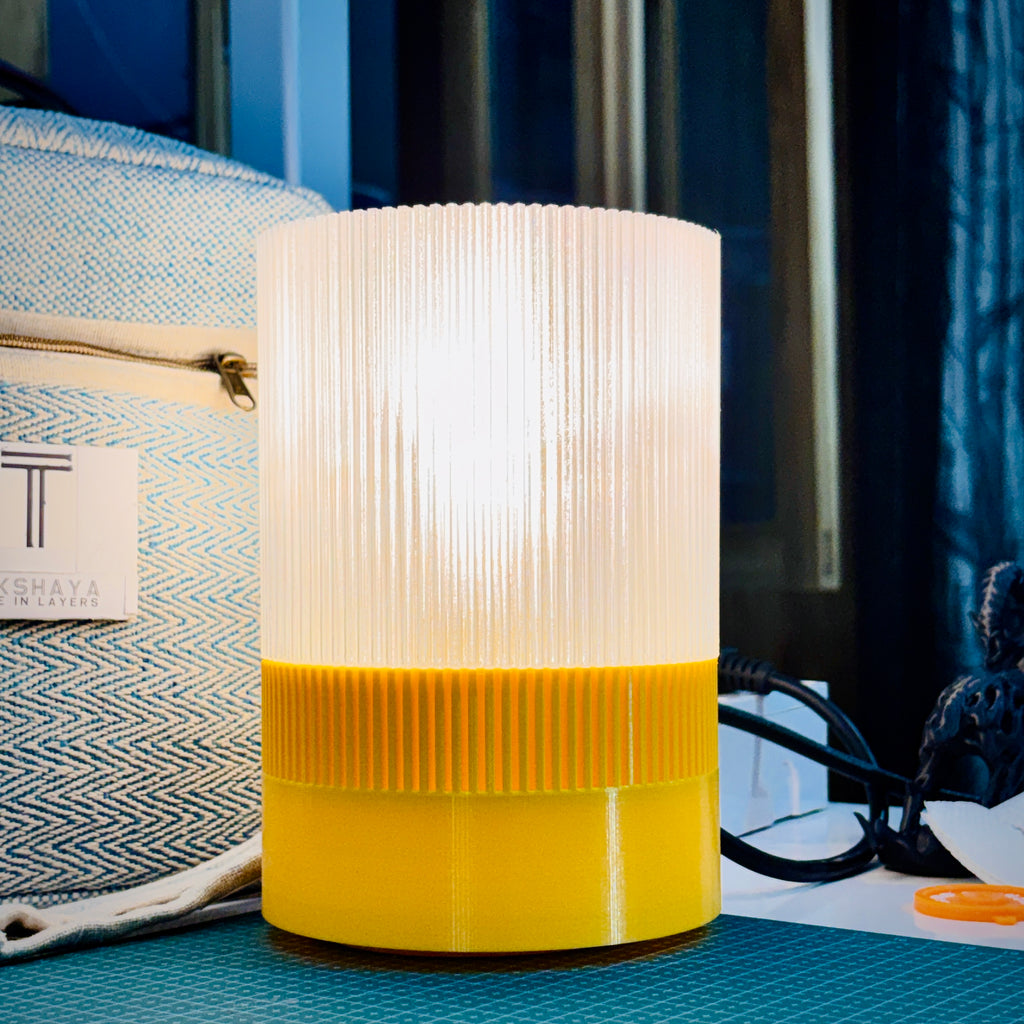 Modern Aesthetic Desk Lamp | 3D Printed Ambient Table Light & Bold Room Accent
