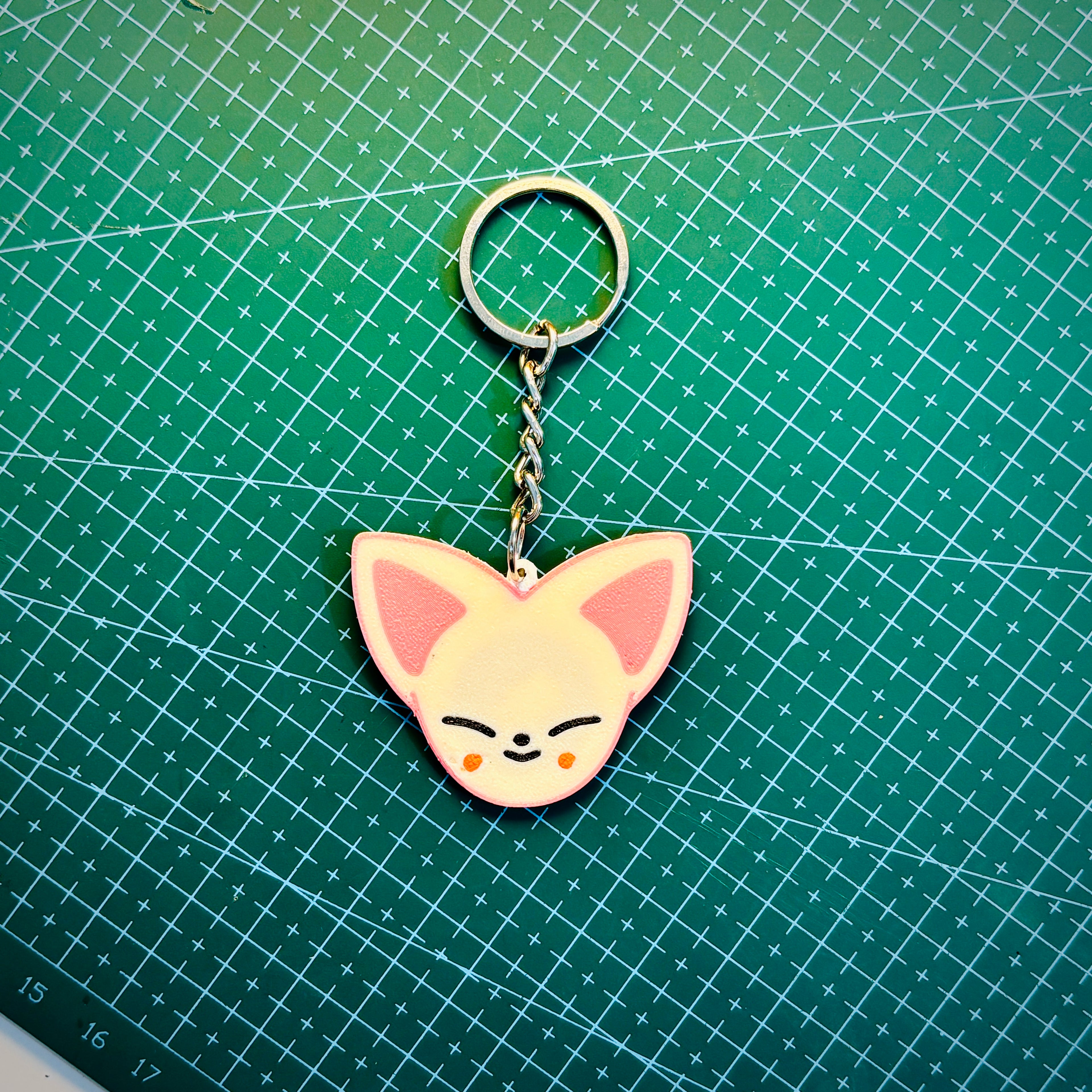 Smart NFC Foxi Character Bag Tag Keychain + FREE Mini Pouch Bag