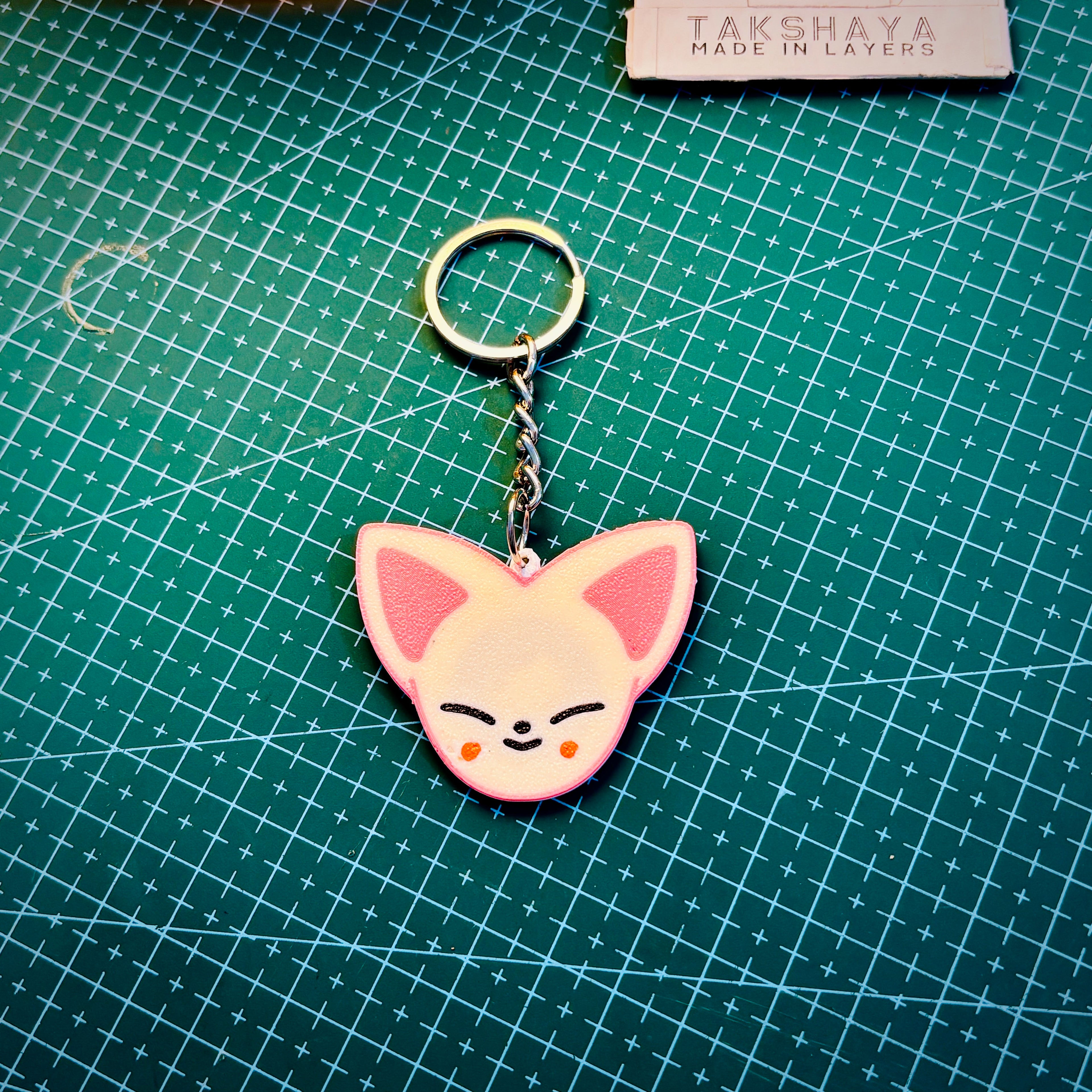 Smart NFC Foxi Character Bag Tag Keychain + FREE Mini Pouch Bag
