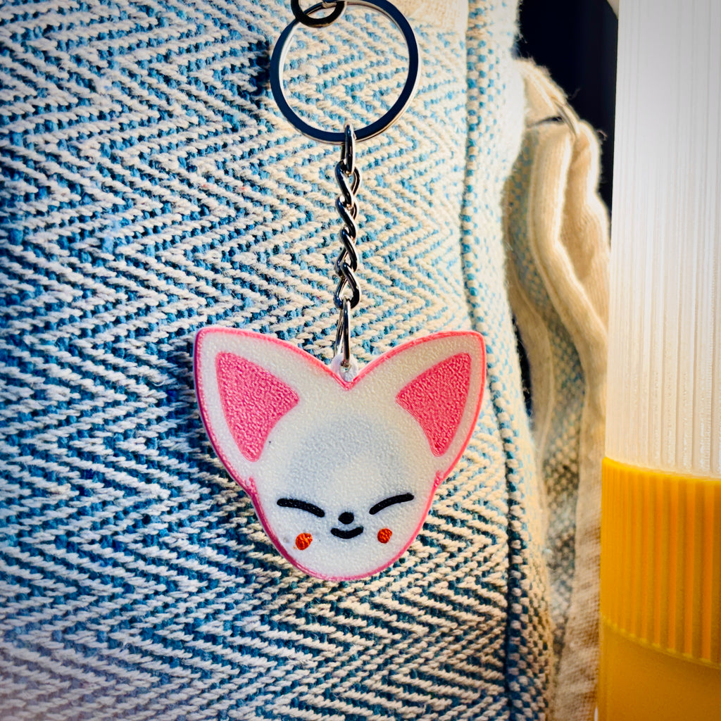 Smart NFC Foxi Character Bag Tag Keychain + FREE Mini Pouch Bag