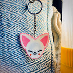Smart NFC Foxi Character Bag Tag Keychain + FREE Mini Pouch Bag