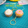 Clicky Fidget Cupcake & Donut Keychain Set (Pack of 2) + FREE Dumpling Momo Fidget Bag Tag