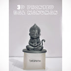 Cute Bal Hanuman Mini Murti | 3D Printed Mini Sculpture for Car Dashboard & Desk