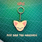 Smart NFC Foxi Character Bag Tag Keychain + FREE Mini Pouch Bag