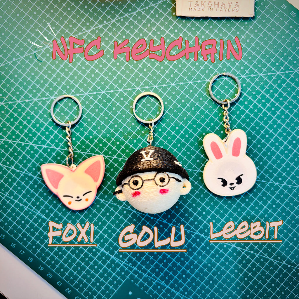 Smart NFC Bag Tag Trio Pack(Golu, Foxi, Leebit) + FREE Mobile Pouch Bag