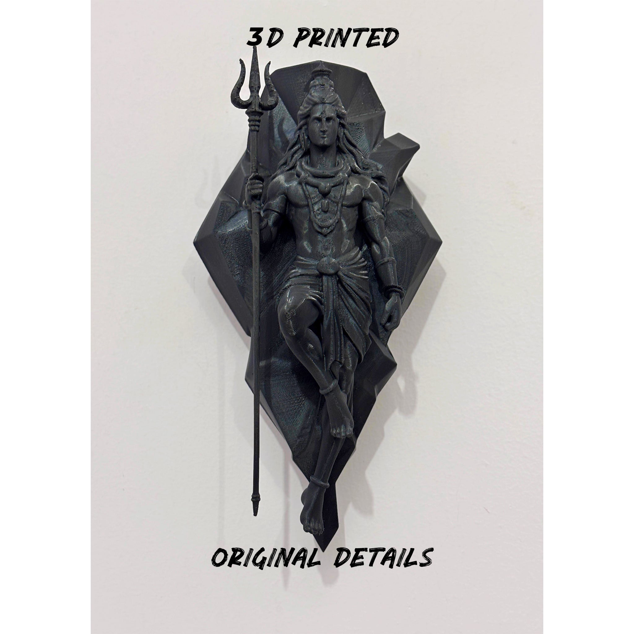 Divine Mahadev Wall Mount 3D Statue | Premium Lord Shiva Sculpture