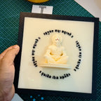 Cute Hanuman Mini Murti Wall Frame | 3D Printed & Resin Art Spiritual Wall Decor