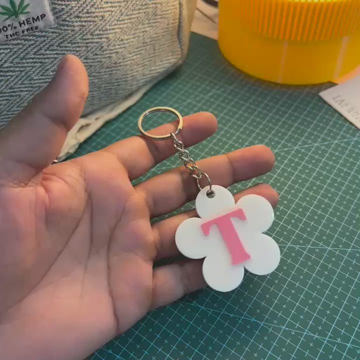Personalized Smart NFC Daisy Keychain for Bag Tag | FREE Mini Pouch Bag