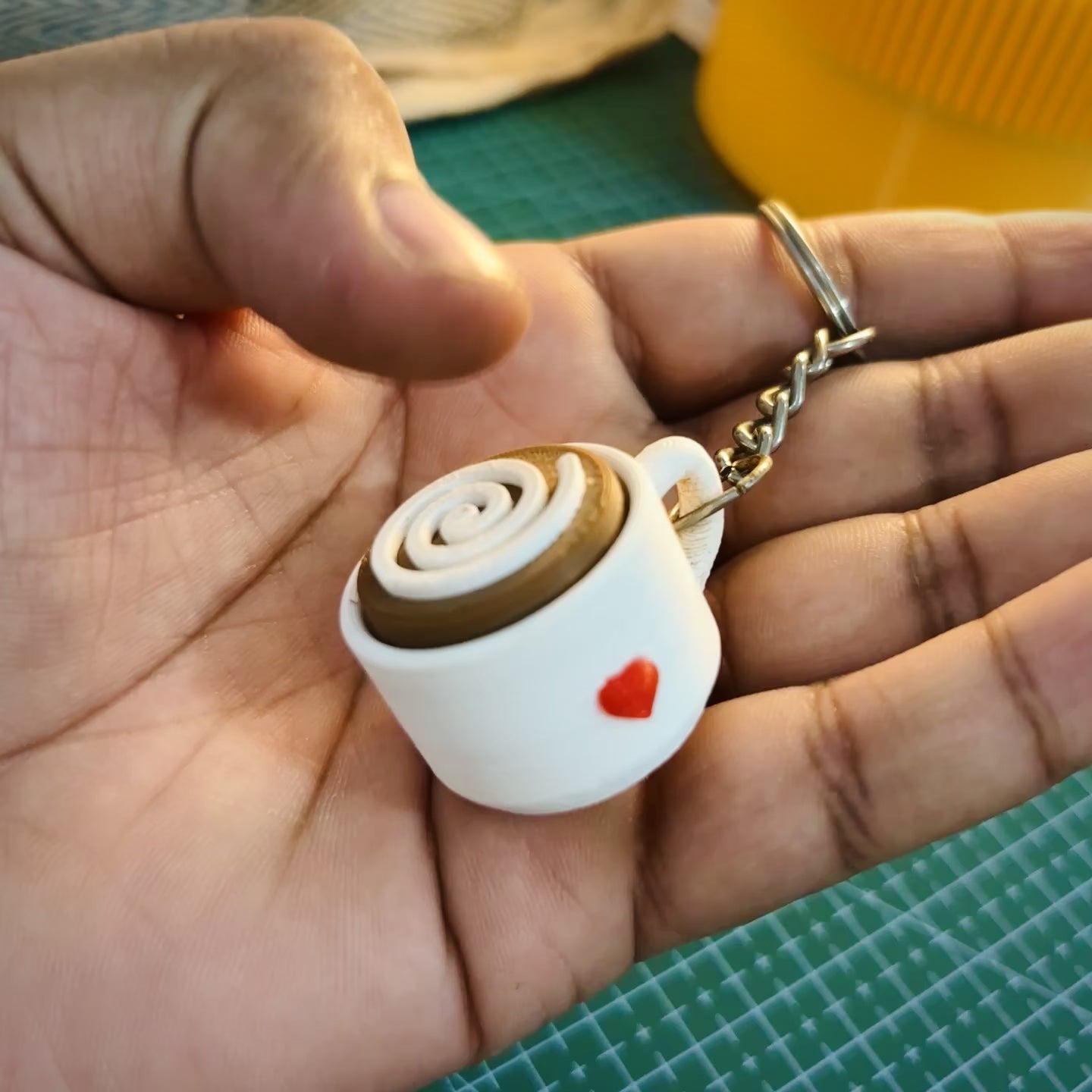 Latte Pop Fidget Clicker Keychain Set (Pack of 2) + FREE Beer Cat Fidget Bag Tag